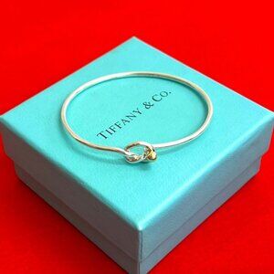 Tiffany & Co Hook Eye Bangle 18K Gold Bracelet